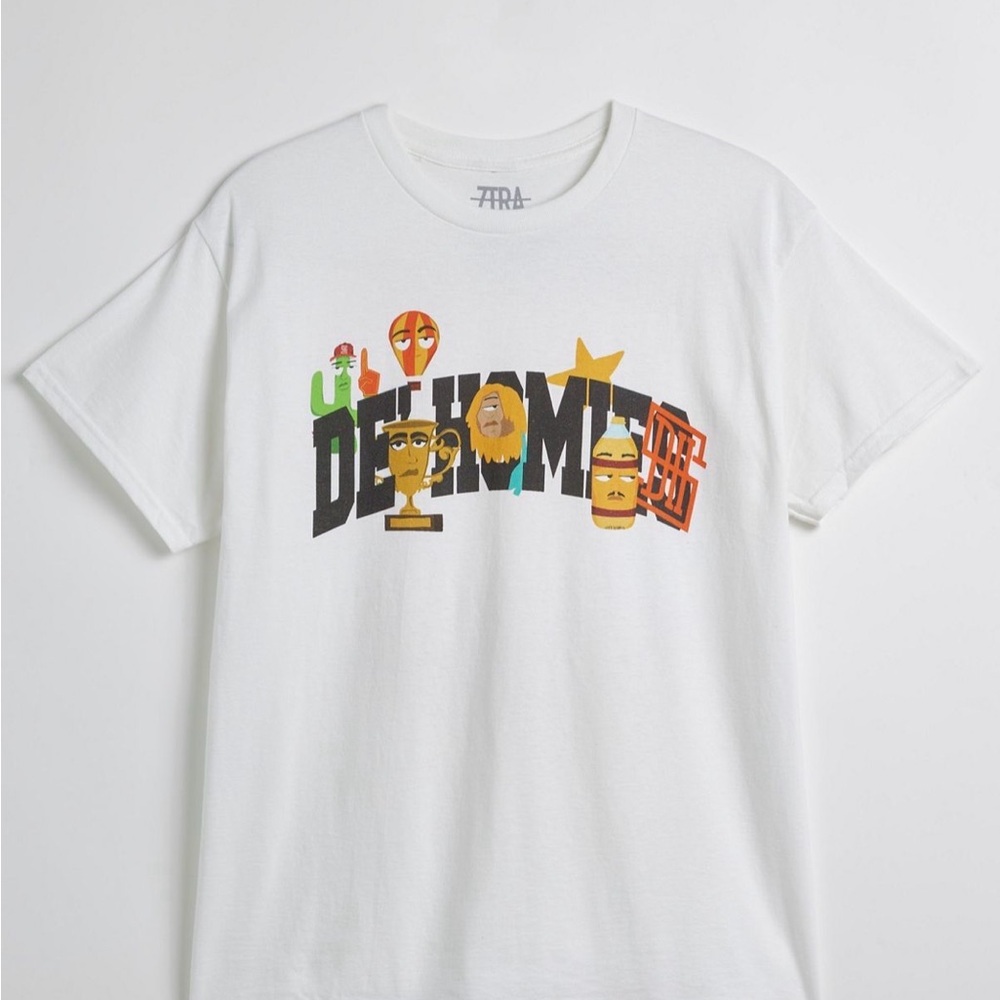 ZTRA De' Homies White Tee with Colorful Graphic